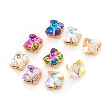 Astrobox Fluture Cu Gheare Stras de Cristal pietre Bijuterii DIY Face Liber Margele DIY Îmbrăcăminte și Accesorii de Îmbrăcăminte, Pantofi