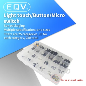 250PCS 25 de Tipuri X10 BUC Tactil Buton Touch Comutator de la Distanță Cheile Butonul Microîntrerupător Fierbinte de Vânzare