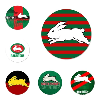 South Sydney Rabbitohs Australian de rugby Broșă Pin Cosplay Insigna Accesorii Pentru Haine Rucsac Decor Cadou