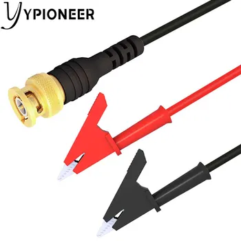 YPioneer P1061 BNC Testul de Plumb de Cupru Placat cu Aur BNC Plug de sex Masculin la Dublu Grele Aligator Clipuri Test de Cablu pentru Osciloscop