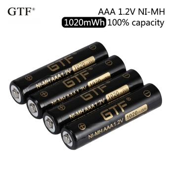 GTF 1.2 V 850mAh AAA NI-MH baterie 1020mWh 100% capacitate acumulator pentru Lanterna aparat de Fotografiat de Jucărie 1.2 V NI-MH baterii