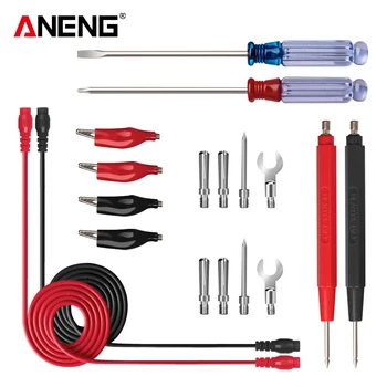 ANENG 18 În 1 Combinație de Linii Tester Conduce Cablu Universal Metru Aligator Clipuri Electrice Sonda Metru Pen Vârful Acului Instrumente