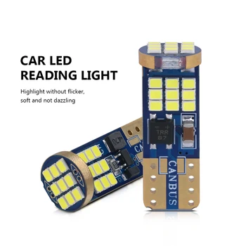 2/10X LED T10 Lumini W5W 194 168 Interior Auto Becuri Super-Luminos 2016SMD Cupola Lampa de Citit de Parcare DRL Iluminat 12V Alb 6000K