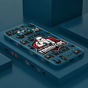 Star Wars Robot Erou Pentru Xiaomi POCO X3 NFC F3 GT M3 M2 C3 Pro X2 Mix4 11 Ultra Silicon Lichid Stânga Caz de Telefon Funda Coque Capa