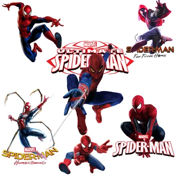 Marvel Spiderman de Transfer de Căldură Termică Autocolante Patch-uri pentru Copii T-shirt DIY Aplici Fier pentru transfer termic pentru Îmbrăcăminte pentru Băieți