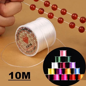 393inch/Rola Multi-Culoare Stretch Elastic Cristal Linie ștrasuri din Mărgele Frânghie String Cordon Pentru a Face Bijuterii DIY Manual Brățară Colier