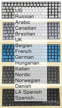 NE rusă, arabă Canadian Tastatura Pentru HP 17m-ce0000 17t-by000 17z-ca000 250 G7, 255 G7, 256 G7 HPM17K5 V166646LS1 cu iluminare din spate / Nu