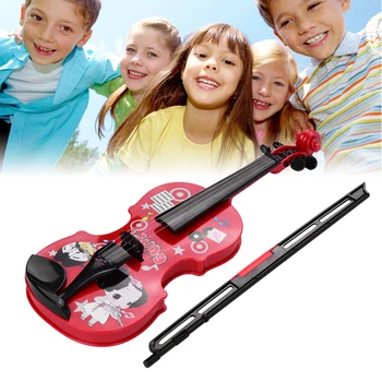 Copii Mici Vioara cu arcuș Distractiv de Învățământ Instrumente Muzicale Electronice Vioară de Jucărie pentru Copii, Băieți și Fete