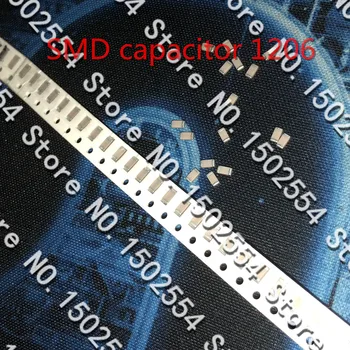 20BUC/LOT condensator ceramic SMD 3216 1206 1NF 102J 1000V NPO COG 5% de înaltă frecvență