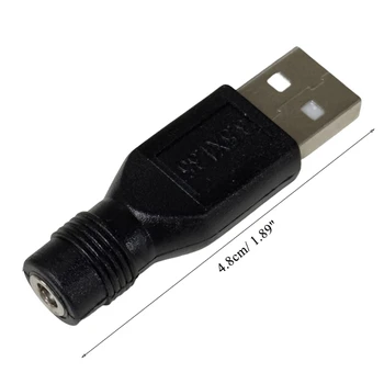 USB de sex Masculin la Feminin Adaptor de Încărcare Butoi Jack Adaptor de Alimentare de la Portul de Încărcare 3.5x1.35mm / 4.0x1.7mm 5V Conector
