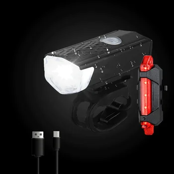 WTUVIVE Impermeabil Super Luminoase de Munte Biciclete Lumina de Încărcare USB Kit de Biciclete Lumina Iluminat de Siguranta Lanterna Bicicleta Lumina