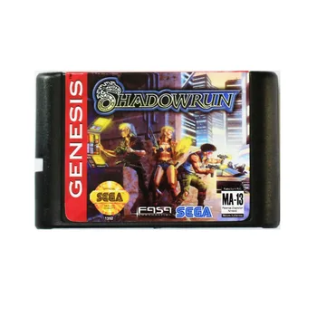 Shadowrun 16 biți MD Carte de Joc Pentru Sega Mega Drive Pentru SEGA Genesis
