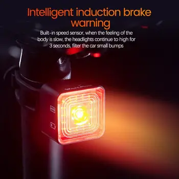 120 Lumen Biciclete Față de Lumină Inteligent de Detectare Lumina din Spate Set IP66 rezistent la apa MTB Biciclete Rutier Stop Noapte cu Bicicleta Lampă de Siguranță Noi