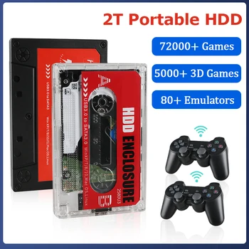 2TB HDD Extern 2.5 Joc Hard Disk 72000+ Meci+80 de Colectare Joc Pentru PC/Laptop/GK3V/GK Mini Pentru PS2/WII/PS1/N64/SS/WIIU