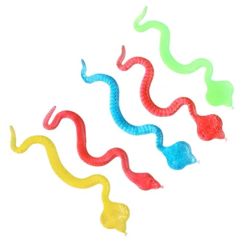Culoare Catapulta Lansa Distractiv Șarpe Complicat Praștie Simula Jucarii Animale Lipicioase Decompresie Șarpe Lipicios TPR Moale Jucării Creative
