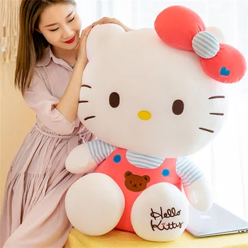45Cm Hello Kitty Jucarii de Plus Mari Dimensiuni Înger Drăguț desen Animat Urs Minunat Fată Ziua de nastere Cadou de Jucării pentru Copii