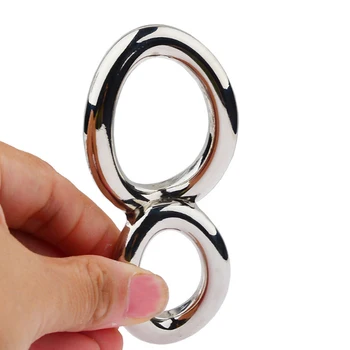 Noi 2022 Masculin metal scrotal inel de castitate cu inel de penis jucarii sexuale penis testicul reținere cocoș global targă de sex masculin penisului acoperi
