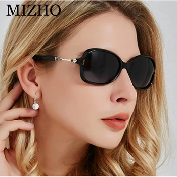 MIZHO 2022 Plastic NEGRU Polaroid Mici ochelari de Soare pentru Femei Brand Design Sexy Cristal Vintage Mici ochelari de Soare Pentru Femei Polarizati
