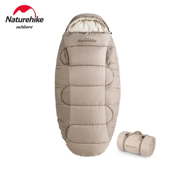Naturehike Bumbac Toamna Iarna Sacul de Dormit Portabil Stil Cort Sac de Dormit Cu Pălărie de Camping Quilt Șal PS200 /PS300