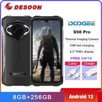 DOOGEE S98 Pro 8GB+256GB Telefon Robust 6000mAh Cameră de termoviziune de Telefon 6.3