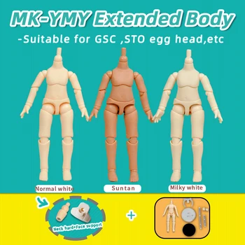 Extins YMY Obitus 11.2 cm Papusa Jucării MK-YMY 1/12 Bjd Normal Pielea Albă Nud Păpuși Corp Pentru Molly, Gsc Stodoll Cap