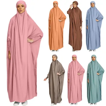 Hanorac Cu Abaya Femeile Musulmane De Rugăciune Îmbrăcăminte Hijab Rochie Arabă Halat Aeriene Caftan Khimar Jilbab-Ul Ramadan Eid Rochie Haine Islamice