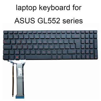 Cehă tastatura iluminata pentru ASUS GL552 ROG GL552JX GL552V VW VX CZ CS SK Slovacia albastru rosu mare keycap 0KNB0 662GSK00 cu lumina