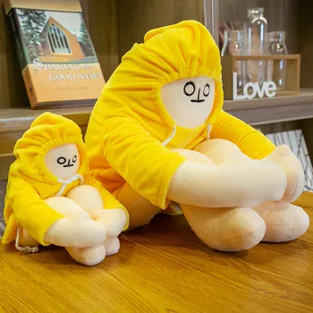 18-65cm WOONGJANG Păpuși Galben Banană Om Jucării de Pluș Coreea de Populare a Potoli setea Păpuși Cadouri de Ziua de nastere pentru Copii