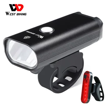 VEST BIKING LED Biciclete Lumina USB Reîncărcabilă Bicicleta Lumină Față de 3-5 moduri Bicicleta Far Siguranță Lanterna Cu Lumina de Avertizare