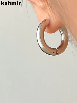 kshmir 2021 Moda Oțel Titan Cercei de Zi cu inel de metal cercei Cercei accesorii pentru femei Bijuterii cadou gratuit