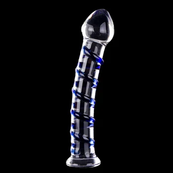 Cristal de Sticlă Pyrex Penis artificial Penis Anal, Dop de Fund de Prostata pentru Masaj punctul G Feminin Masturbator jucarii Sexuale Pentru Femei, Barbat