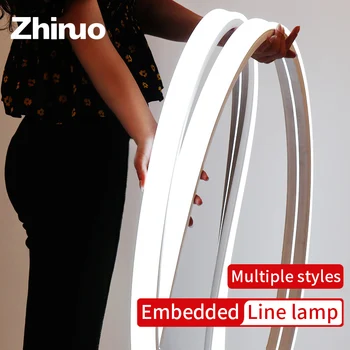 ZHINUO Flexibile LED Neon Coarda Tub LED Strip Gel de Siliciu Moale Lampă Tub 1m - 5m rezistenta la apa IP67 Silicon Bandă de Lumină