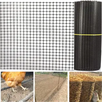 Grădină Zăbrele Ochiurilor De Plasă Negru De Plastic Etanșe Plasă Cu Ochiuri Animale De Companie Pisica Pui, Rațe Gard Balcon Cu Balustradă De Scări De Protecție Safety Net