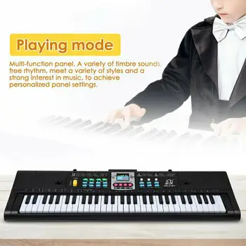 61 Chei Electronice Tastatură Pian Digital Copii Jucării Muzicale Instrument Muzical