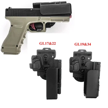 Tactic Dreapta Transporta OWB Caz de Pistol pentru Glock 17 19 22 34 Centura de Talie Toc Pistol Quick Release Accesorii de Vânătoare