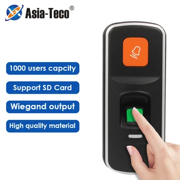 RFID 125KHz Control Acces, Cititor de Amprente Sistem Biometric de Amprente Controler de Acces WG26 de intrare/ieșire Suport pentru Card SD