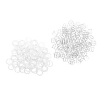 200 de Seturi de Nylon Acoperite cu Plastic Lenjerie de Ajustare curea de slide-uri Hardware de Cusut Clipuri Incuietoare Cârlige pentru Sutien
