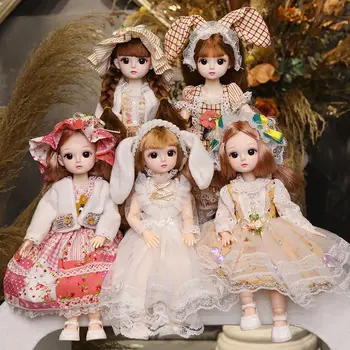 30cm bjd Papusa Set Complet de 20 de Articulații Mobile 1/6 BJD Păpuși cu Printesa Haine Jucarii pentru Fete bonecas infantil meninas