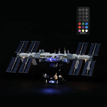 SuSenGo Lumină LED-uri Kit pentru 21321 Stația Spațială Internațională de Control de la Distanță Versiune, (Modelul Nu este Inclus)