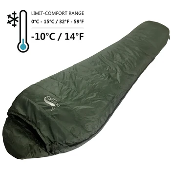 Desert&Fox Rață Sac de Dormit de Iarna Mami Sac de Dormit Cald 1000g de Umplere Adult Camping Pătură pentru Drumeții, care pleacă
