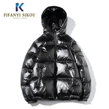 Moda Hooded Parka Jacheta de Iarna pentru Femei de Înaltă calitate în Jos Strat de Bumbac Vrac Plus dimensiune Jachete Hanorac de sex Feminin Gros Palton Cald