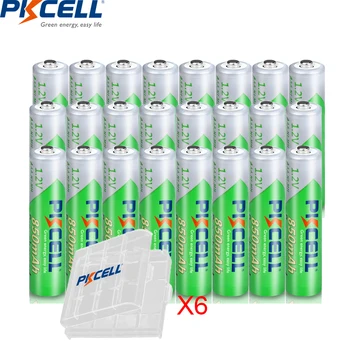 24 X PKCELL 850mAh NiMH 1.2 V AAA Baterii Reîncărcabile Ni-Mh Pre-Acumulator încărcat Baterii + 6 buc Baterie Caz Cutii