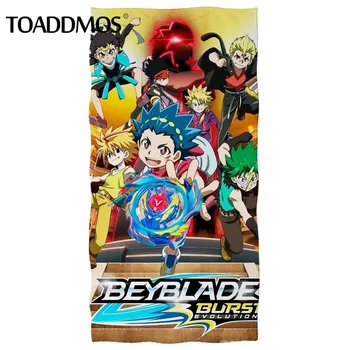 TOADDMOS Anime Beyblade Izbucni Evoluția 3D Model Băieți și Bărbați Prosop de Baie Rezistente la Decolorare Folie Sală de fitness/Spa/Yoga Pătură Prosoape de Față