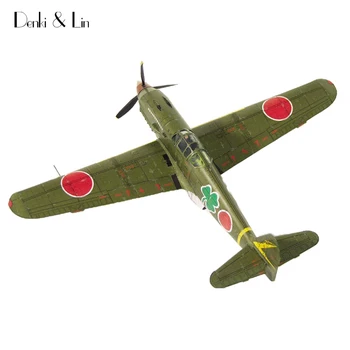 1:50 3D Japonez Kawasaki Ki-61 Avion de luptă de Aeronave de Hârtie Model Asamblat de Mână de Lucru Joc de Puzzle DIY Jucărie pentru Copii Denki & Lin