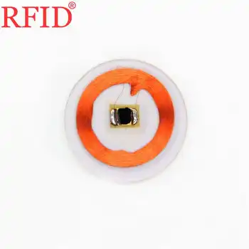ID EM4100 125khz TK4100 25mm Transparent Circulară Monedă Citit Singura Carte Keyfobs de Proximitate RFID Token de Acces Control Etichetă Etichetă Inteligentă
