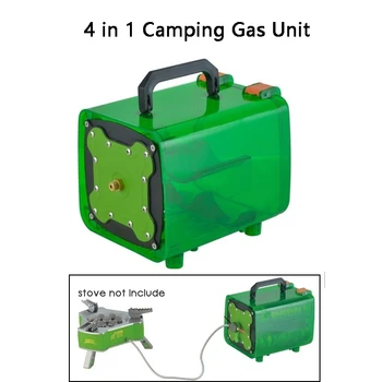 BRS Călătorie în aer liber Camping, Picnic Energie Depozit 4 în 1 ieșire Gaz butelie cu propan Unitate centralizată Bin Sticla Cazul BRS-Q5