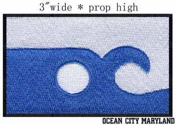Ocean City, Maryland, statele UNITE ale americii Flag broderie patch-uri 3