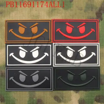 SealTeam Smiley Moralul Tactici Militare 3D din PVC patch-uri Insigne