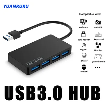 Hub USB 3.0 Cu 4 Porturi de Mare Viteză Splitter Adaptor USB Expander calculatoare-Accesorii Pentru PC Accesorii calculatoare HUB Multiport