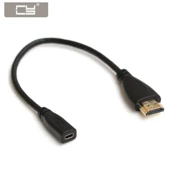 CYDZ 20cm Micro HDMI Soclu de sex Feminin la HDMI de sex Masculin Cablu Adaptor pentru Tableta si Telefon Mobil